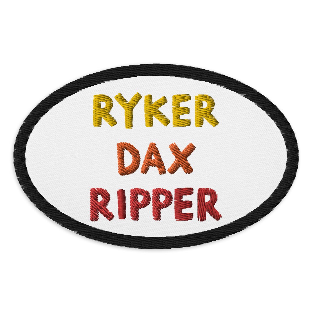 Ryker/Dax/Ripper Embroidered Patch