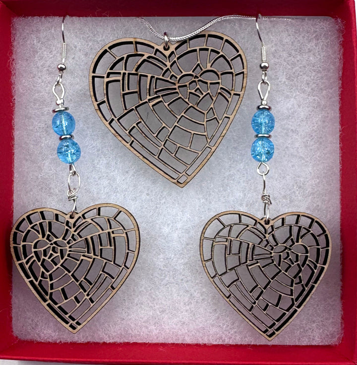 Beautifully Broken Necklace and Earring Set