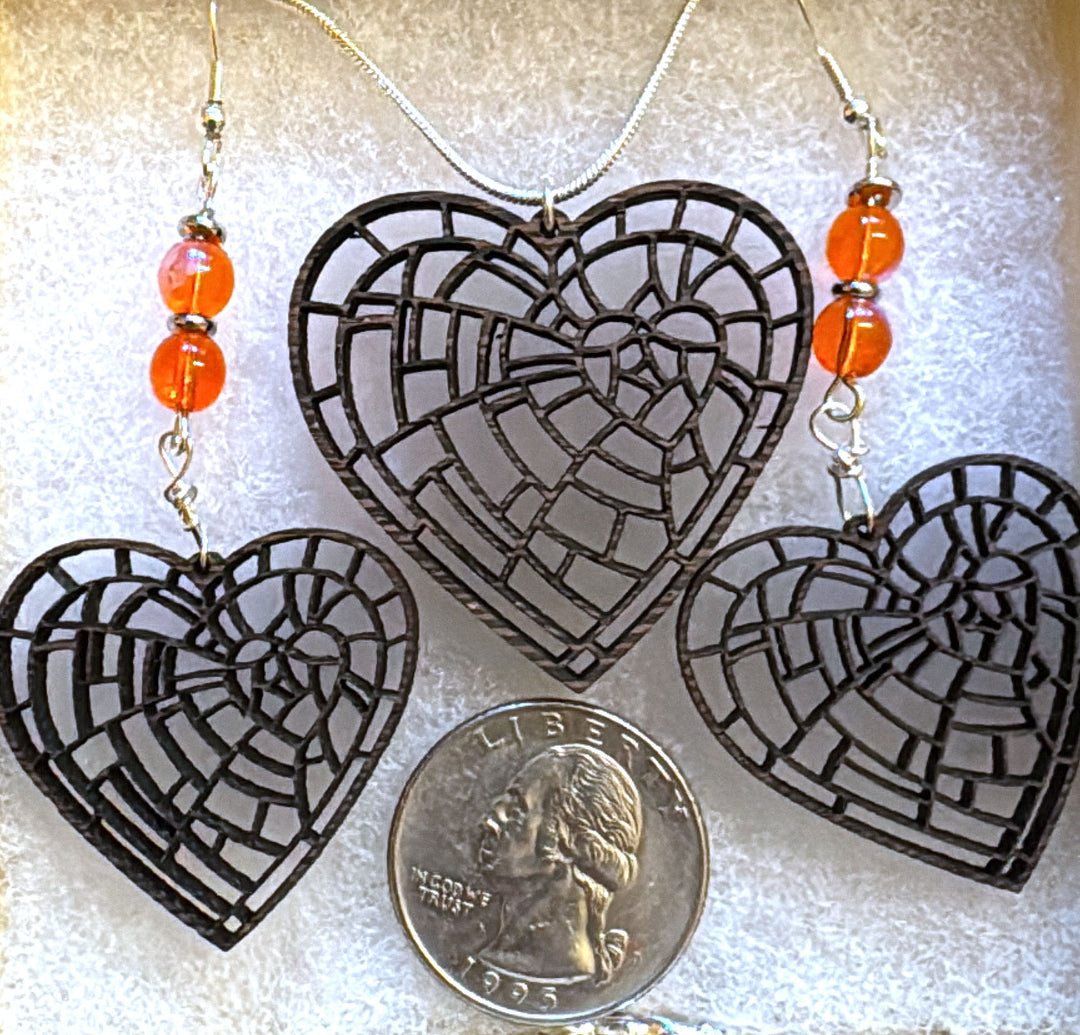 Beautifully Broken Necklace and Earring Set