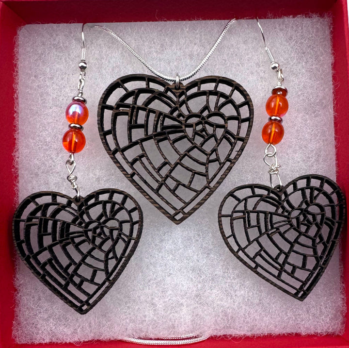 Beautifully Broken Necklace and Earring Set