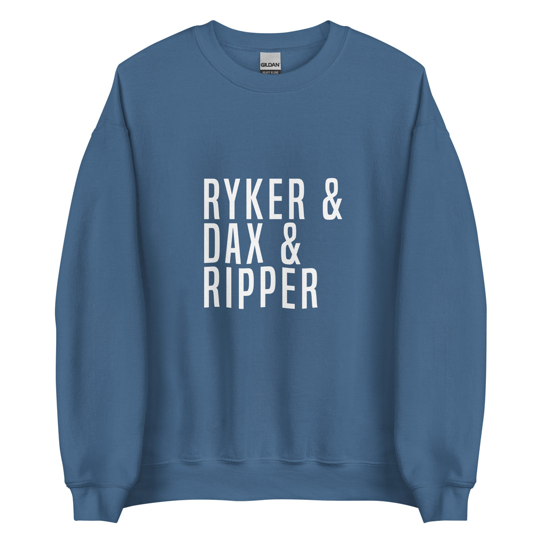 Ryker & Dax & Ripper Unisex Sweatshirt (dark colors)